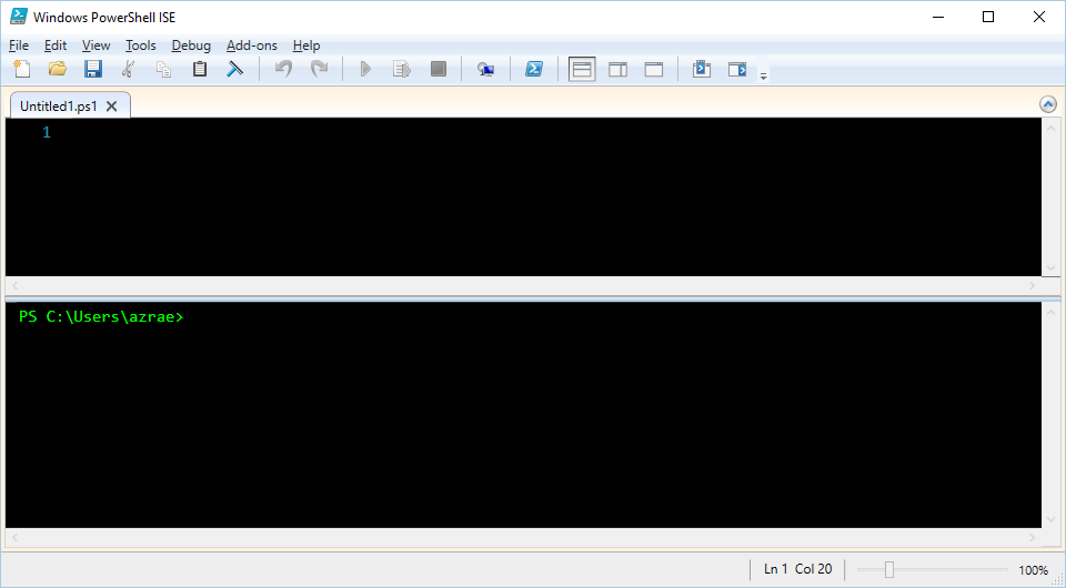 powershell ISE